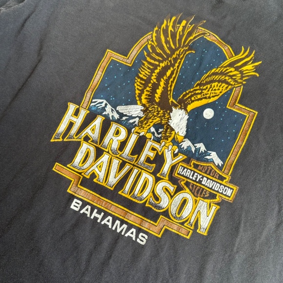 Harley Davidson Vintage Freeport Bahamas Tee Shirt - Picture 2 of 6